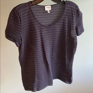 Striped Purple Armani top